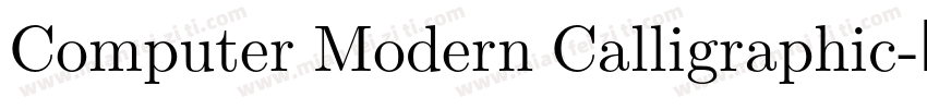 Computer Modern Calligraphic字体转换